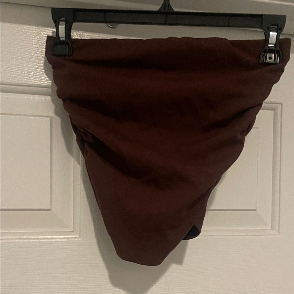 Brown High-Waisted tube top